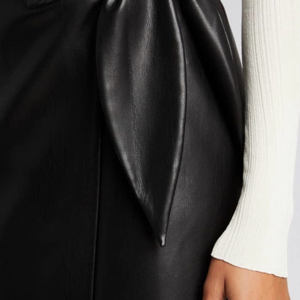 NANUSHKA Amas vegan leather wrap skirt - Picture 4 of 6